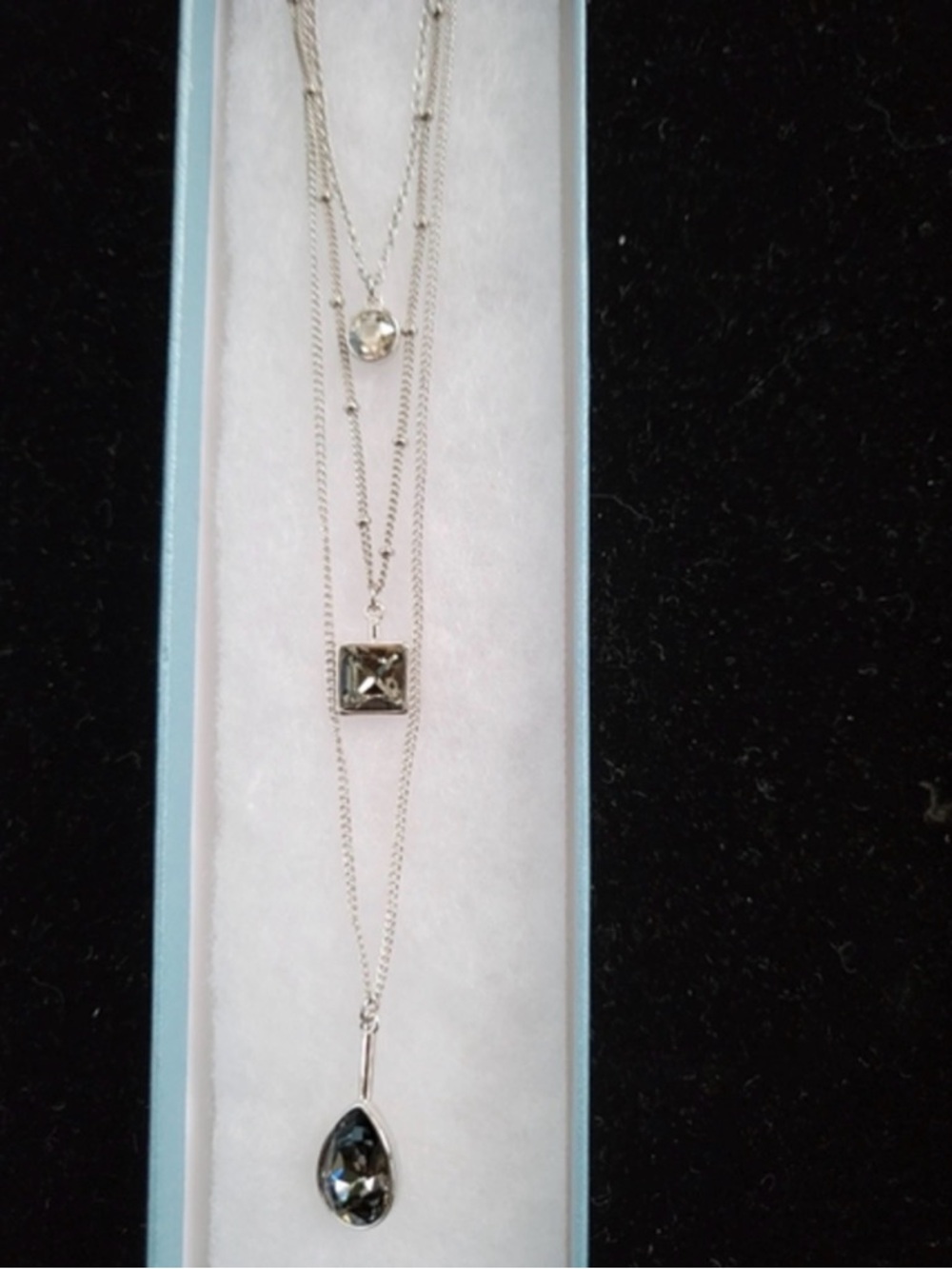 Touchstone Crystal Tri-Me Necklace - Retired - in Original Box